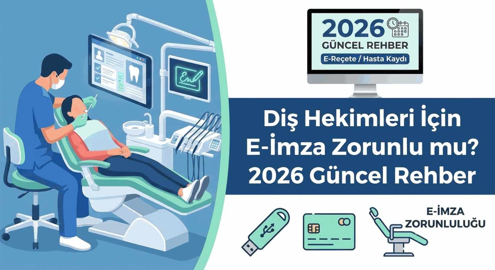 Diş Hekimleri İçin E-İmza Zorunlu mu? 2026 Güncel Rehber